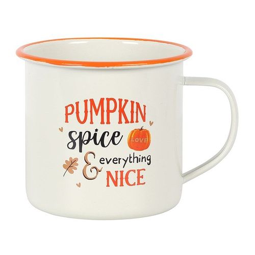 Pumpkin Spice Enamel Mug | Inspired Creative Gifts | UK Supplier