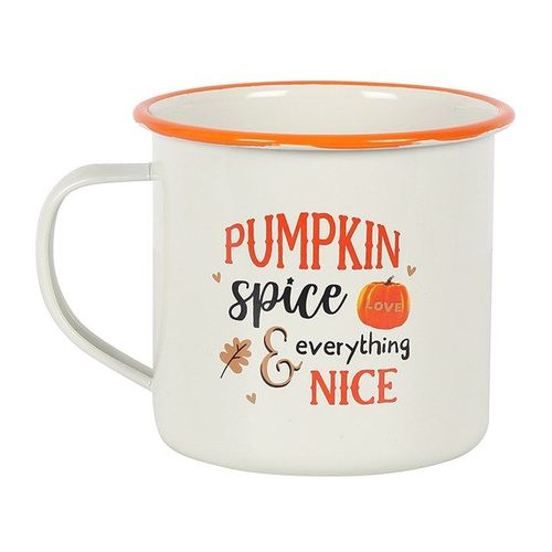 Pumpkin Spice Enamel Mug | Inspired Creative Gifts | UK Supplier