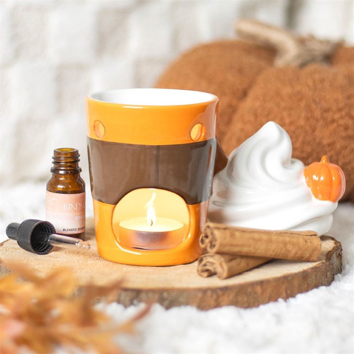 Pumpkin Spice Latte Oil Burner and Wax Warmer | Inspired Creative Gifts | UK Supplier