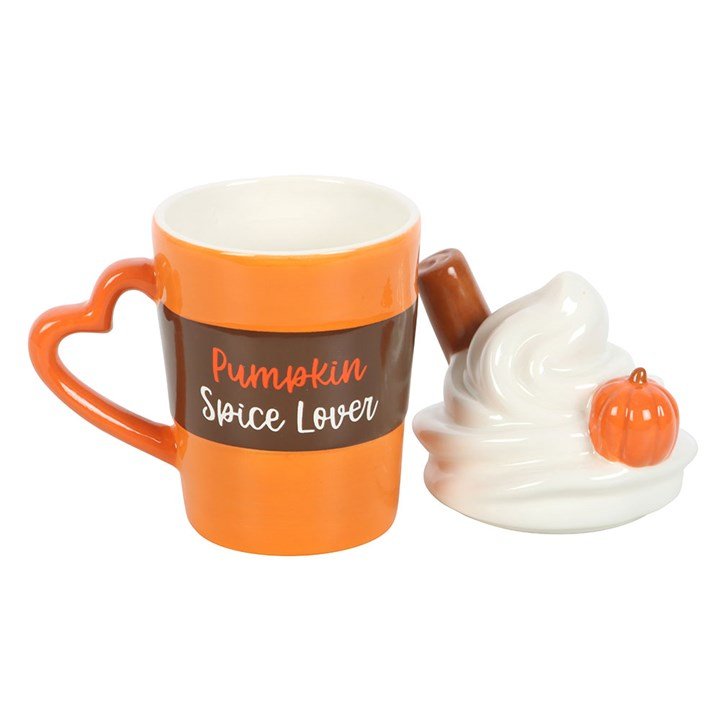Pumpkin Spice Latte Shaped Lidded Mug | Inspired Creative Gifts