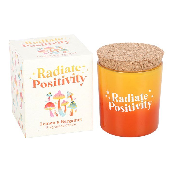 Radiate Positivity Lemon & Bergamot Candle | Inspired Creative Gifts | UK Supplier