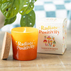 Radiate Positivity Lemon & Bergamot Candle | Inspired Creative Gifts | UK Supplier