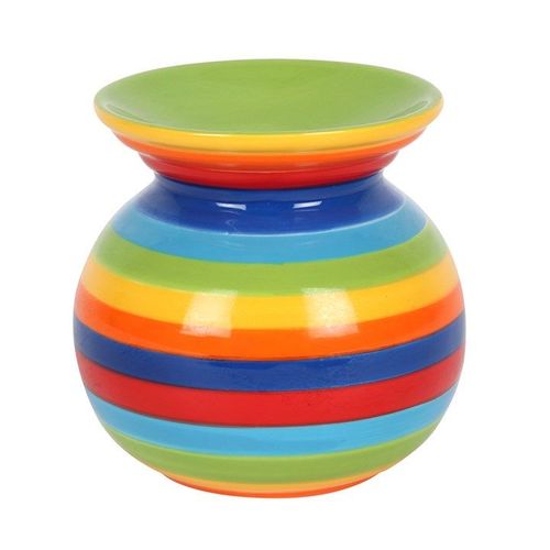 Rainbow Stripe Oil Burner | Inspired Creative Gifts | UK Supplier