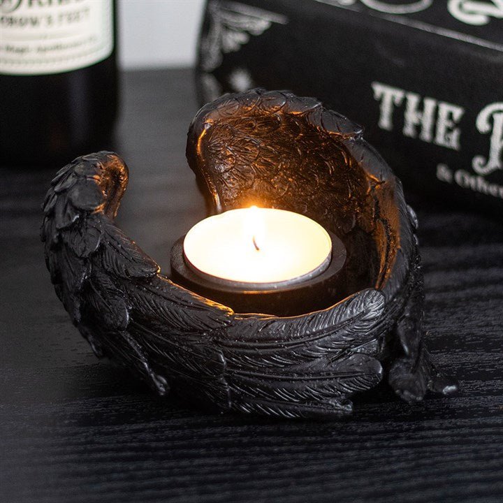 Raven Wings Tealight Candle Holder | Inspired Creative Gifts | UK Supplier