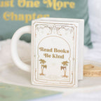 Read Books Be Kind White Book Shaped Mug | Inspired Creative Gifts | UK Supplier