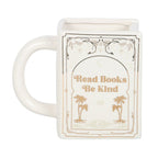 Read Books Be Kind White Book Shaped Mug | Inspired Creative Gifts | UK Supplier