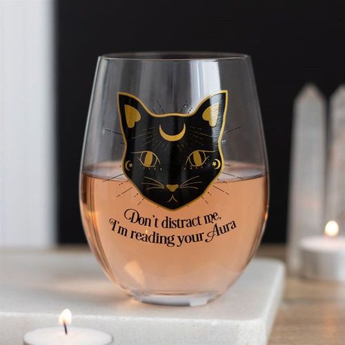 Reading Your Aura Stemless Wine Glass | Inspired Creative Gifts | UK Supplier