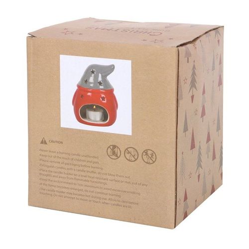 Red and Grey Gonk Tealight Holder | Inspired Creative Gifts | UK Supplier