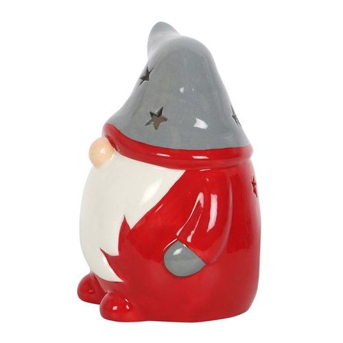 Red and Grey Gonk Tealight Holder | Inspired Creative Gifts | UK Supplier