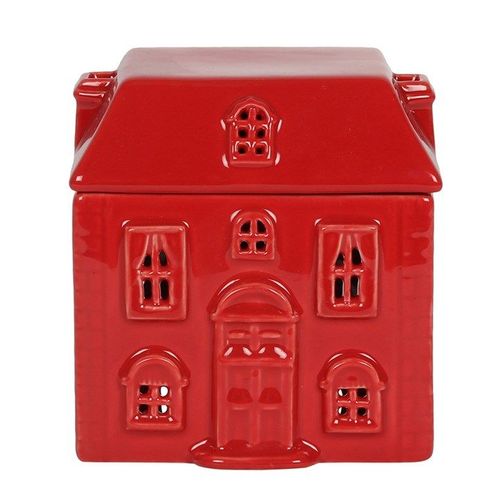 Red Ceramic House Oil Burner | Inspired Creative Gifts | UK Supplier