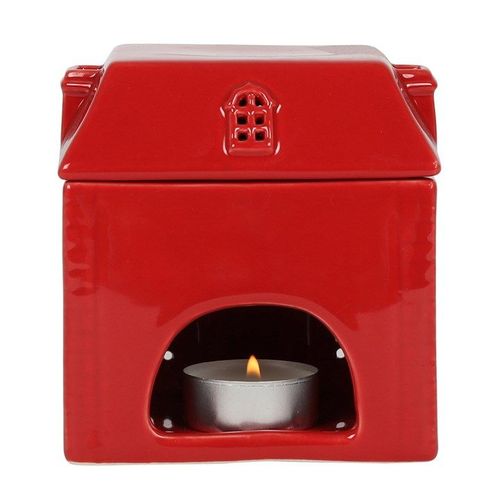 Red Ceramic House Oil Burner | Inspired Creative Gifts | UK Supplier