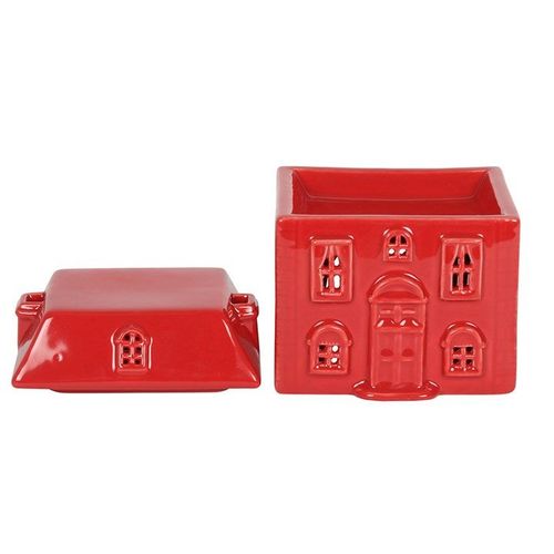 Red Ceramic House Oil Burner | Inspired Creative Gifts | UK Supplier