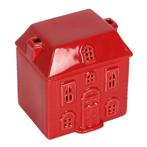 Red Ceramic House Oil Burner | Inspired Creative Gifts | UK Supplier