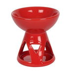 Red Deep Bowl Oil Burner and Wax Warmer | Inspired Creative Gifts | UK Supplier