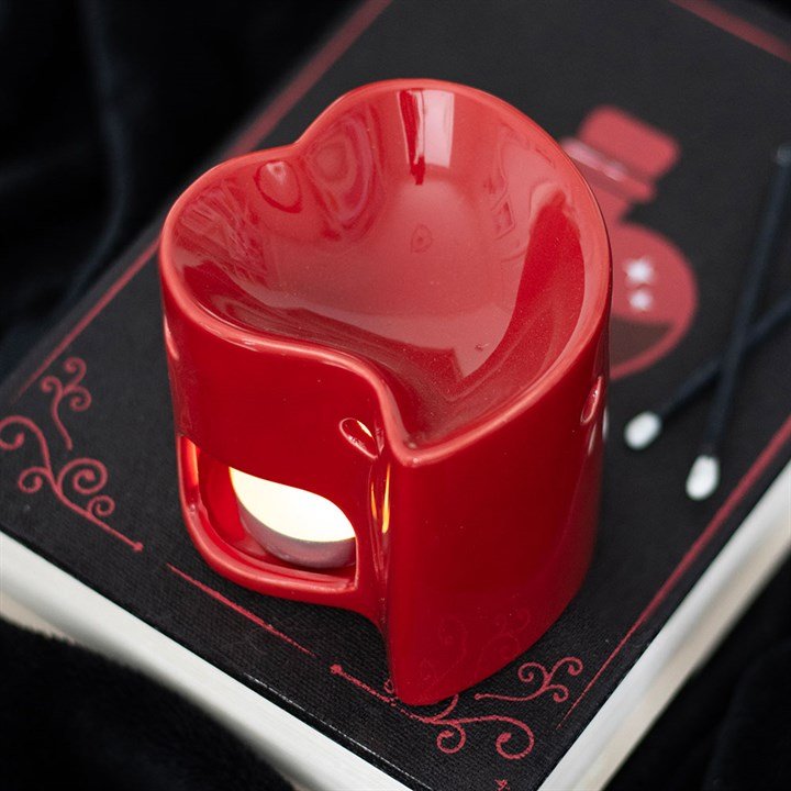 Red Heart Oil Burner and Wax Warmer | Inspired Creative Gifts | UK Supplier