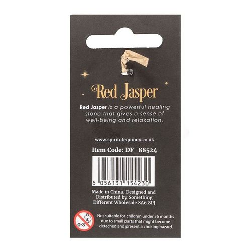 Red Jasper Crystal Mushroom Keyring | Inspired Creative Gifts