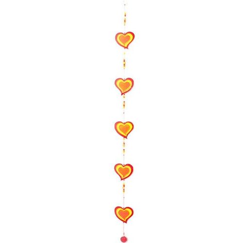 Red/Yellow String Of Hearts | Inspired Creative Gifts | UK Supplier