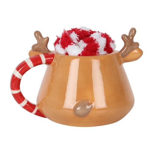 Reindeer Mug and Socks Set | Inspired Creative Gifts | UK Supplier