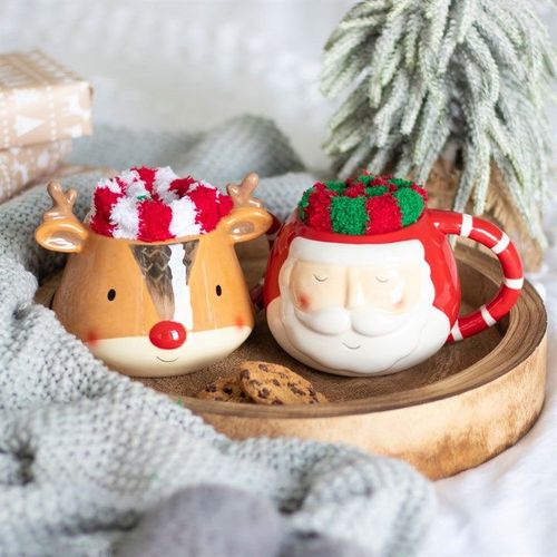 Reindeer Mug and Socks Set | Inspired Creative Gifts | UK Supplier