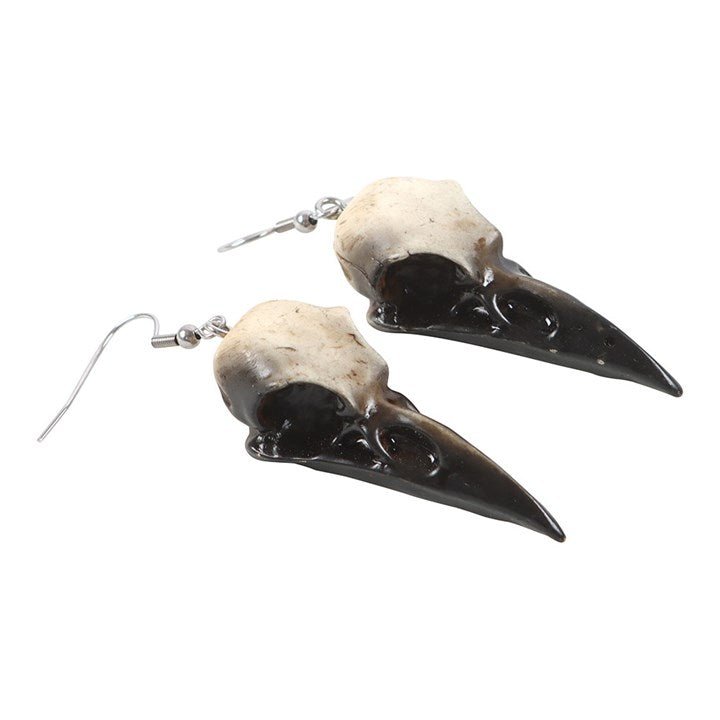 Resin Crow Skull Earrings | Inspired Creative Gifts | UK Supplier
