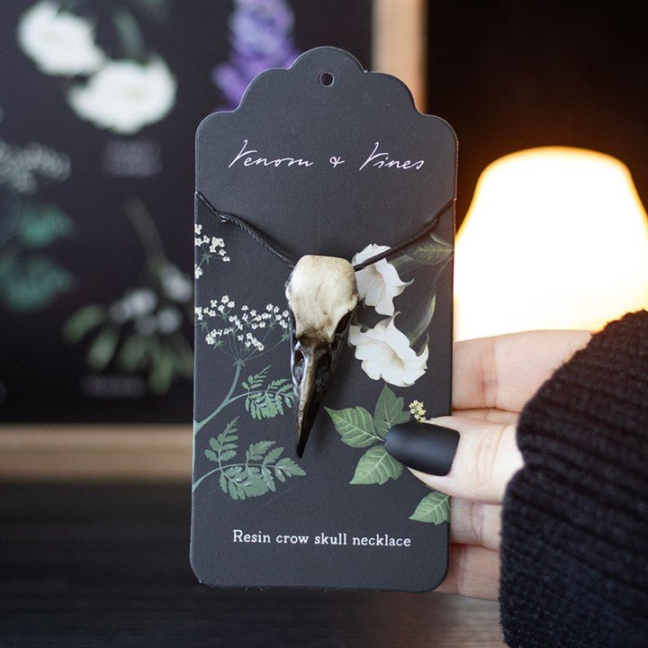 Resin Crow Skull Necklace | Inspired Creative Gifts | UK Supplier