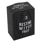 Resting Witch Face Stemless Wine Glass | Inspired Creative Gifts | UK Supplier