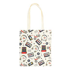 Retro 80s Print Polycotton Tote Bag | Inspired Creative Gifts | UK Supplier