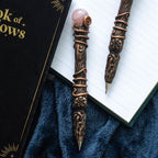 Romance Rose Quartz Crystal Wand Pen | Inspired Creative Gifts | UK Supplier