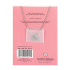 Rose Quartz Crystal Moon Necklace on Greeting Card | Inspired Creative Gifts | UK Supplier