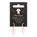 Rose Quartz Crystal Mushroom Earrings | Inspired Creative Gifts | UK Supplier