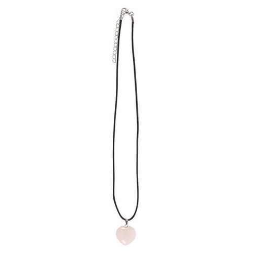 Rose Quartz Healing Crystal Heart Necklace | Inspired Creative Gifts | UK Supplier