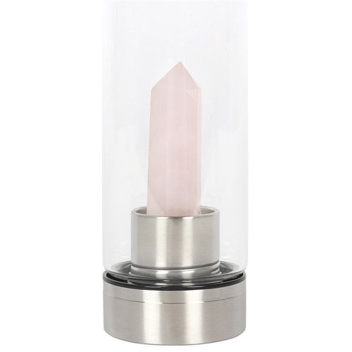 Rose Quartz Purifying Glass Water Bottle | Inspired Creative Gifts | UK Supplier