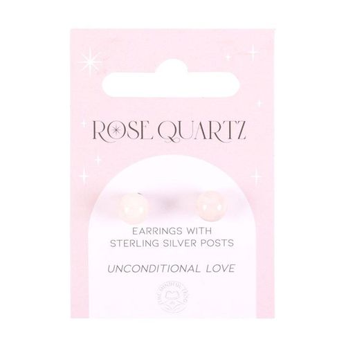 Rose Quartz Semi Precious Crystal Earrings | Inspired Creative Gifts | UK Supplier
