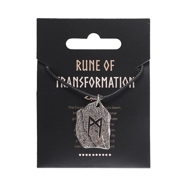 Rune of Transformation Viking Cord Necklace | Inspired Creative Gifts | UK Supplier