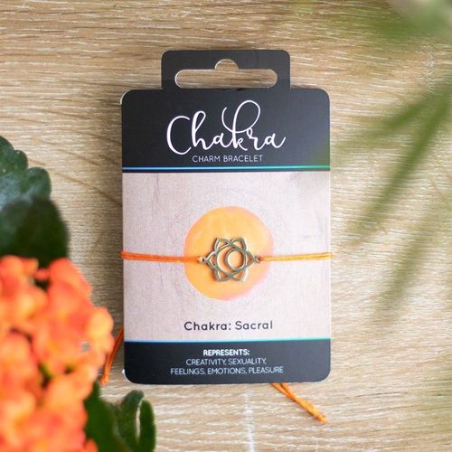 Sacral Chakra Charm Bracelet | Inspired Creative Gifts | UK Supplier