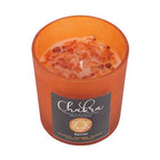 Sacral Chakra Orange Crystal Chip Candle | Inspired Creative Gifts | UK Supplier