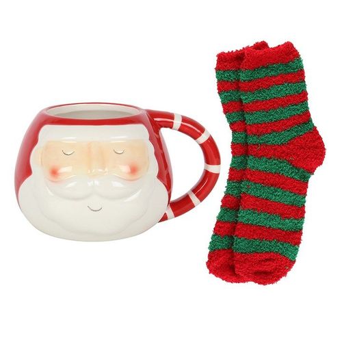 Santa Mug and Socks Set | Inspired Creative Gifts | UK Supplier