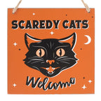 Scaredy Cats Welcome Hanging Sign | Inspired Creative Gifts | UK Supplier