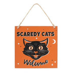 Scaredy Cats Welcome Hanging Sign | Inspired Creative Gifts | UK Supplier