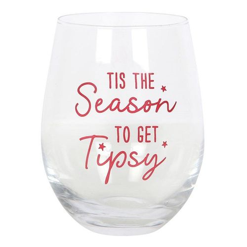 Season to Get Tipsy Stemless Glass | Inspired Creative Gifts | UK Supplier