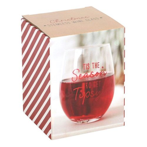 Season to Get Tipsy Stemless Glass | Inspired Creative Gifts | UK Supplier