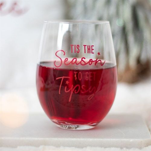 Season to Get Tipsy Stemless Glass | Inspired Creative Gifts | UK Supplier