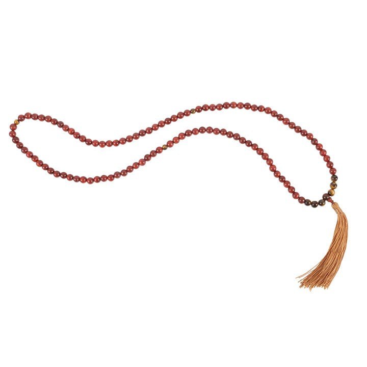 Self Expression Rosewood & Tiger's Eye Mallah Necklace | Inspired Creative Gifts | UK Supplier