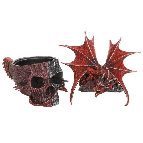 Serpent Infection Lidded Skull Ornament by Spiral Direct | Inspired Creative Gifts | UK Supplier