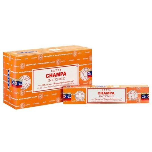 Set of 12 Packets of Champa Incense Sticks by Satya | Inspired Creative Gifts | UK Supplier