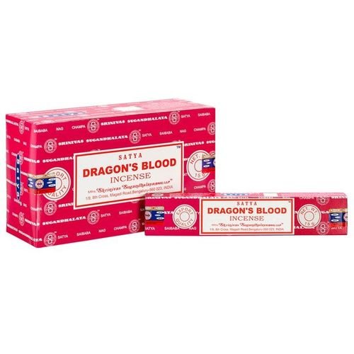 Set of 12 Packets of Dragon's Blood Incense Sticks by Satya | Inspired Creative Gifts | UK Supplier