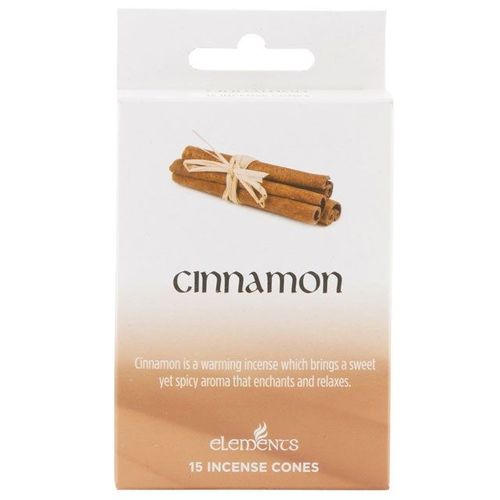 Set of 12 Packets of Elements Cinnamon Incense Cones | Inspired Creative Gifts | UK Supplier