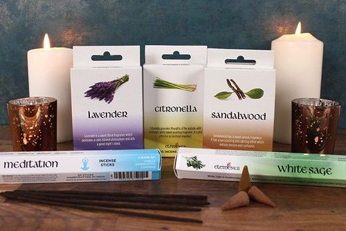 Set of 12 Packets of Elements Citronella Incense Cones | Inspired Creative Gifts | UK Supplier