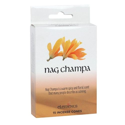 Set of 12 Packets of Elements Nag Champa Incense Cones | Inspired Creative Gifts | UK Supplier