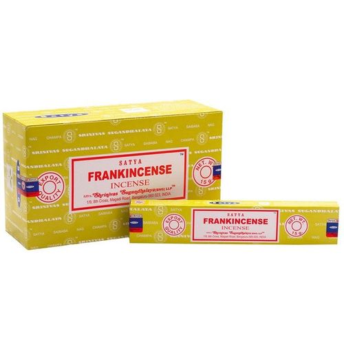 Set of 12 Packets of Frankincense Incense Sticks by Satya | Inspired Creative Gifts | UK Supplier
